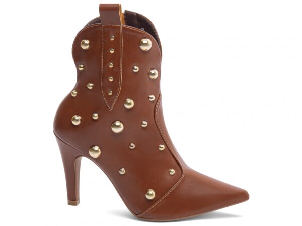 Bota Feminina Caramelo Elegante com Salto Conforto Estilosa