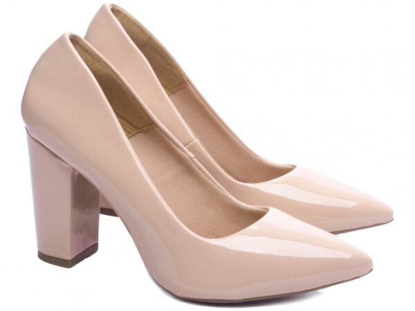 Sapato Scarpin Rose Verniz Salto Alto Elegante - 2025-00B - Imagem 4