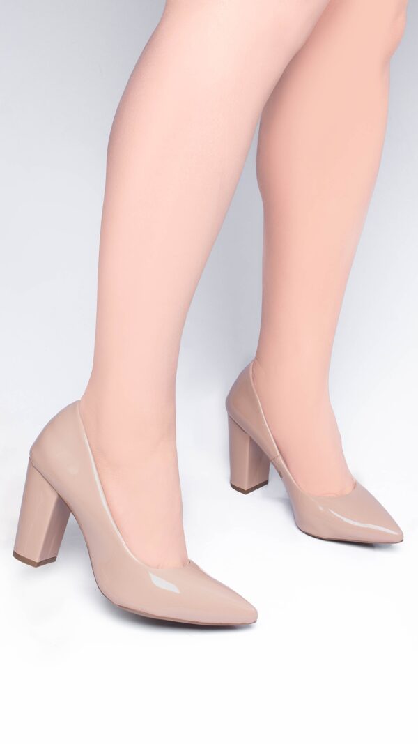 Sapato Scarpin Rose Verniz Salto Alto Elegante - 2025-00B - Imagem 9