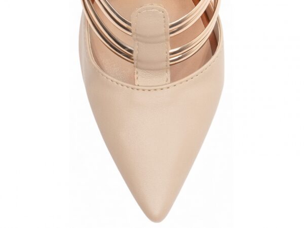 Sapato Scarpin Feminino Rose Marrom Salto Alto - 66082D - Imagem 6