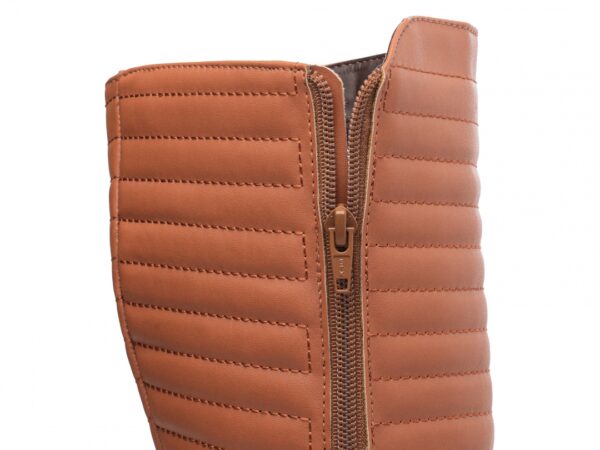Bota Feminina Caramelo Elegante com Salto Conforto Estilosa - Imagem 3